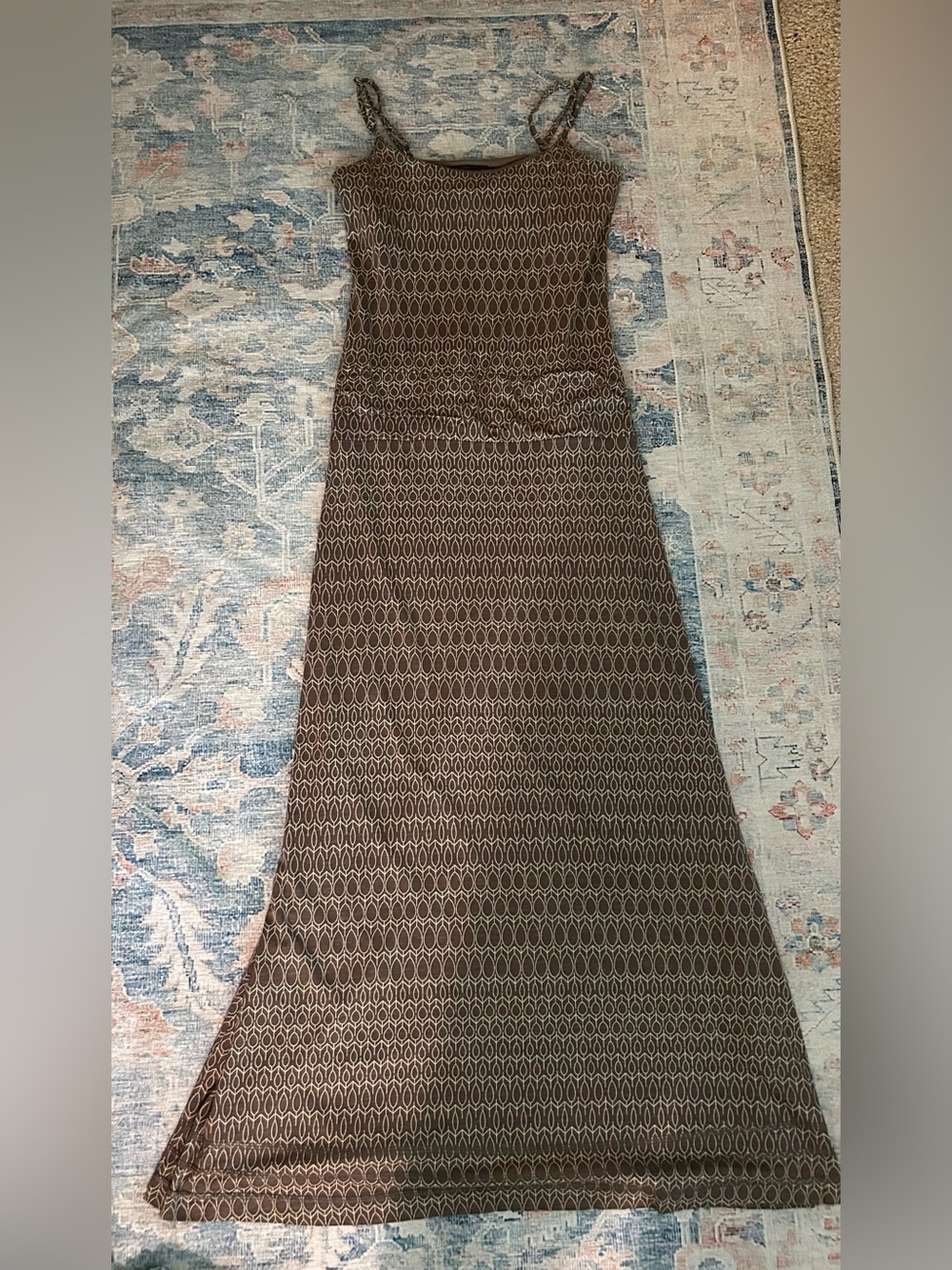 Toad&Co Brown Geo-Print Maxi Dress